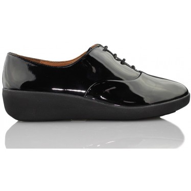 FITFLOP F-POP OXFORD ZAPATO MUJER COMODO BLACK