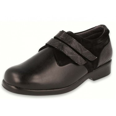 ZAPATOS DTORRES OLGA DOBLE VELCRO W  NEGRO_E1