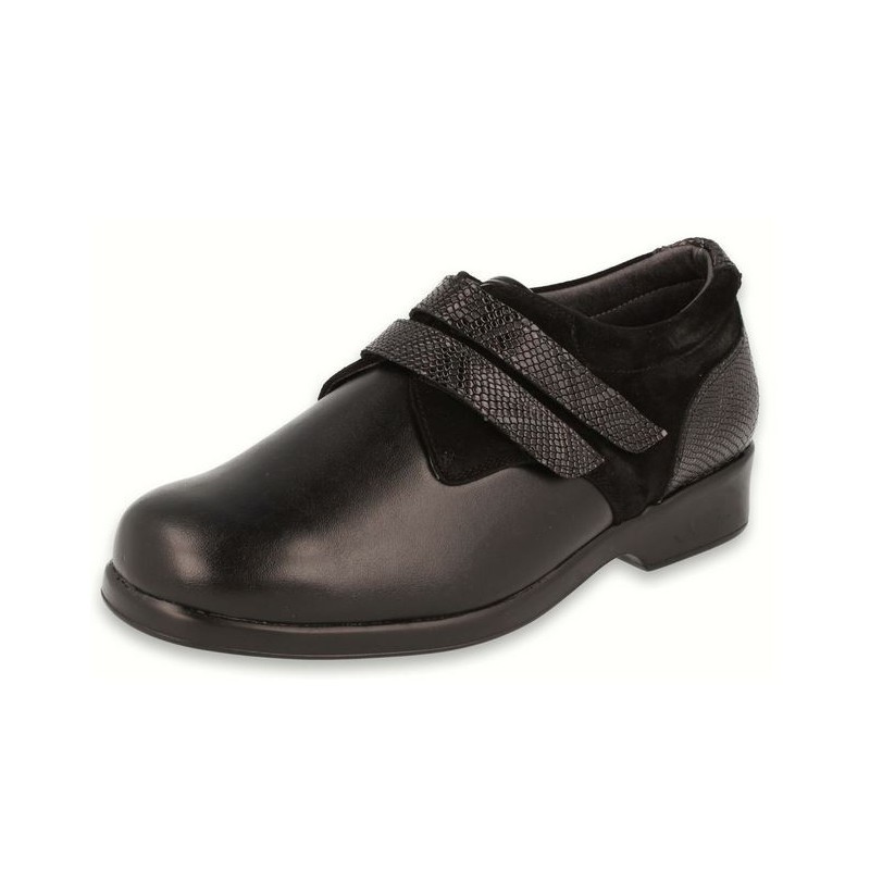 ZAPATOS DTORRES OLGA DOBLE VELCRO W  NEGRO_E1