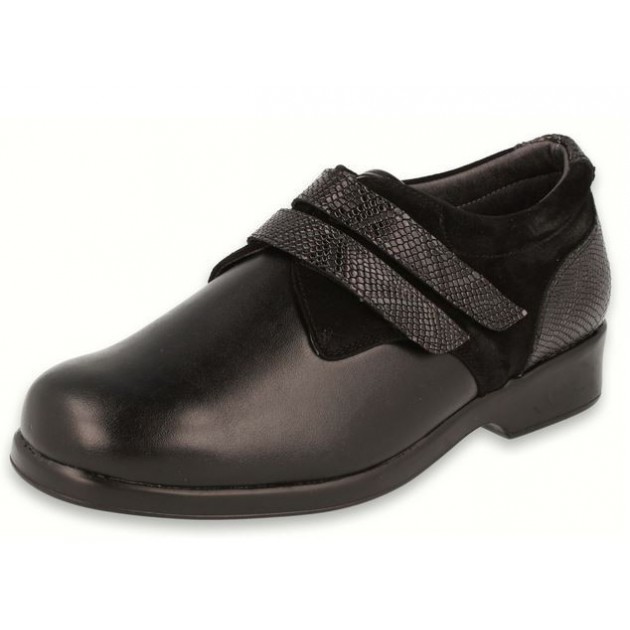 ZAPATOS DTORRES OLGA DOBLE VELCRO W NEGRO_E1