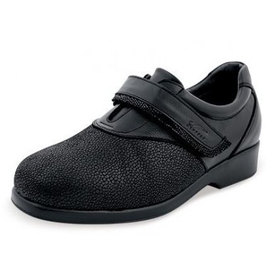 ZAPATOS DTORRES GARDA VELCRO W  NEGRO_A12