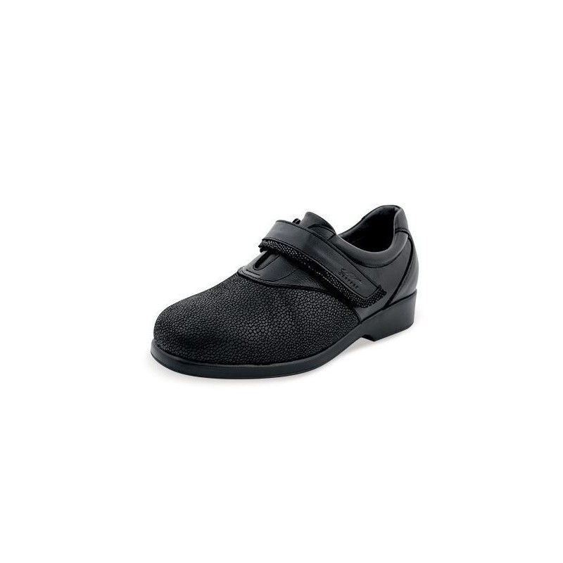 ZAPATOS DTORRES GARDA VELCRO W  NEGRO_A12