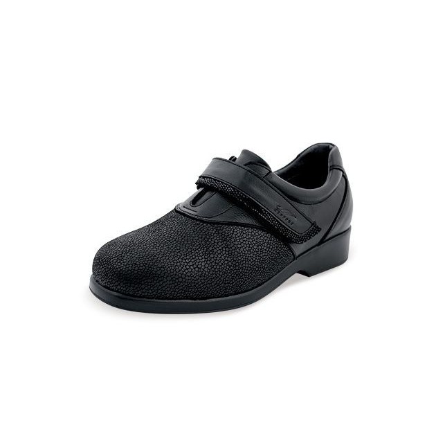 ZAPATOS DTORRES GARDA VELCRO W NEGRO_A12