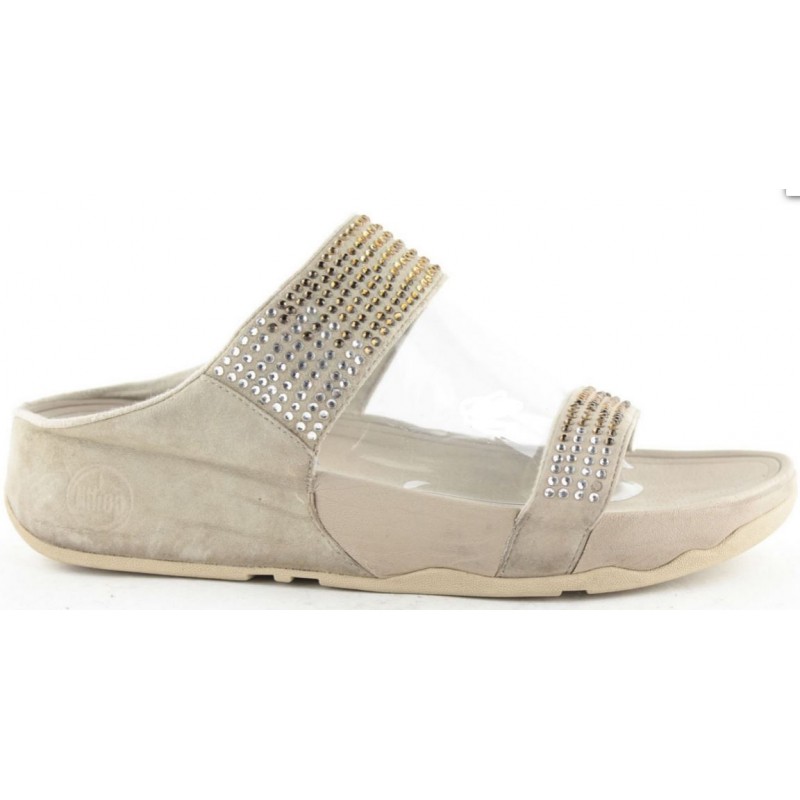 FITFLOP FLARE SLIDE PEBBLE BEIGE