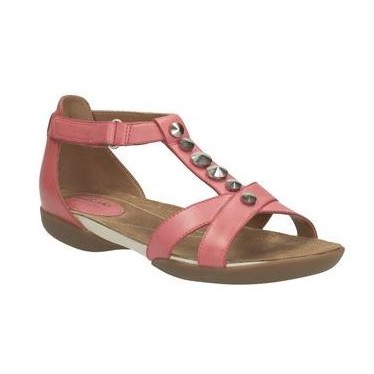 CLARKS RAFFI SCENT LEATHER W CORAL