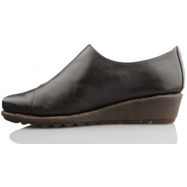 FLEXX MOCASIN COMODO MUJER CUÑA  MARRON