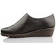 FLEXX MOCASIN COMODO MUJER CUÑA  MARRON