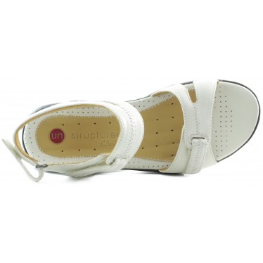 CLARKS UN GALLEON COTTON SANDALIA MUJER COMODA  BLANCO
