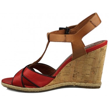 MARTINELLI SANDALIA COMODA MUJER  ROJO