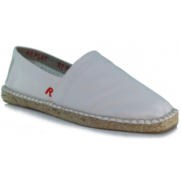 REPLAY ALPARGATA COMODA PARA HOMBRE ANATOMICA BLANCO