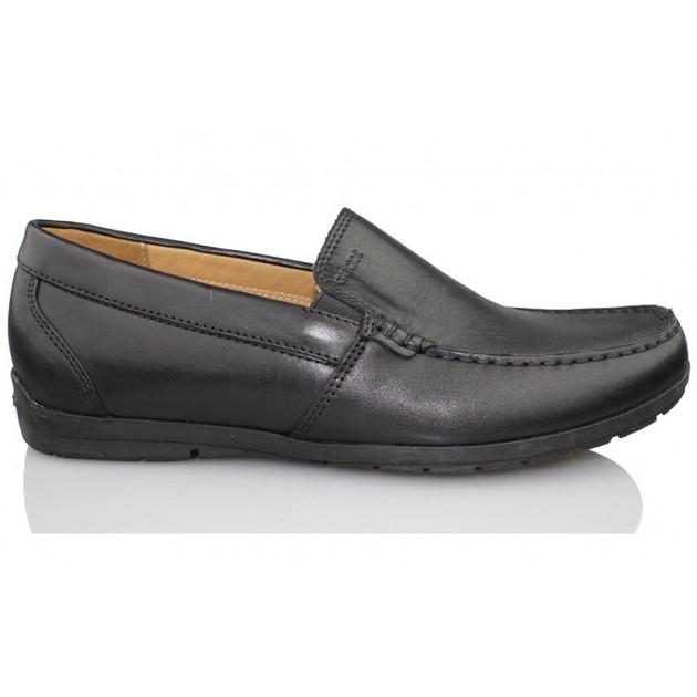 GEOX MOCASIN HOMBRE PIEL NEGRO
