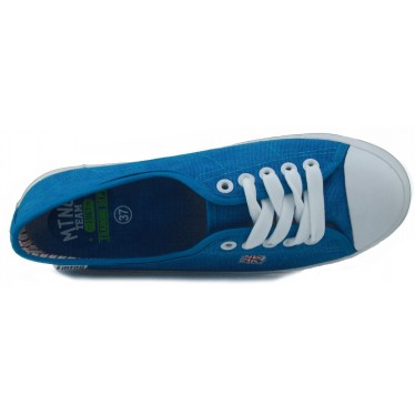 MUSTANG CANVAS ZAPATILLA LONA CHICA  CELESTE