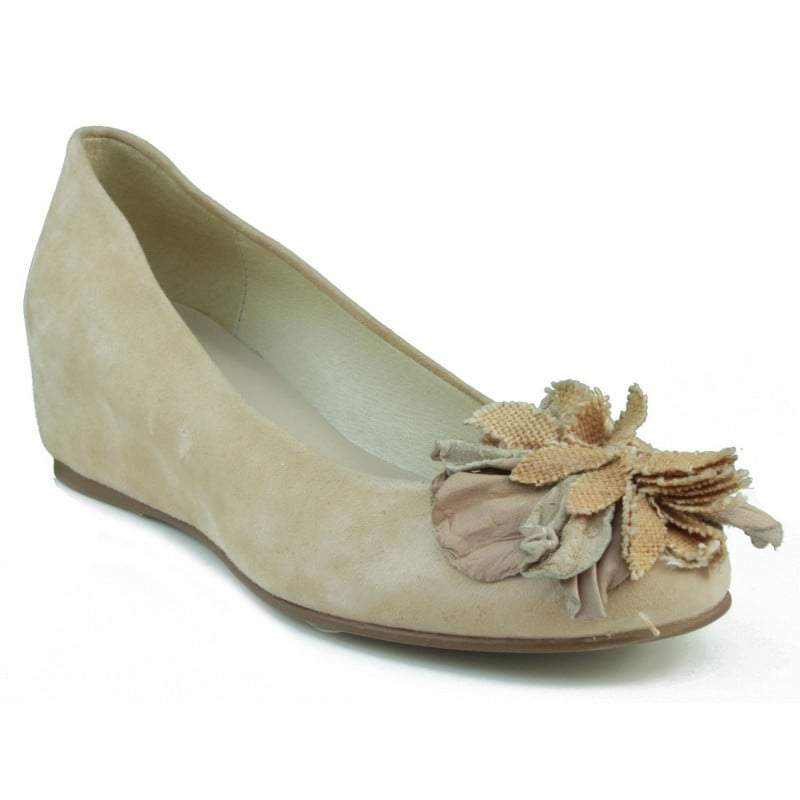 BAILARINA FIESTA MUJER CUÑA BEIGE