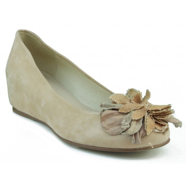 MARIAN BAILARINA FIESTA PARA MUJER CUÑA BEIGE