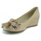 MARIAN BAILARINA FIESTA PARA MUJER CUÑA  BEIGE