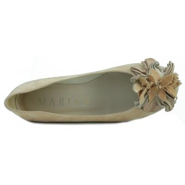 MARIAN BAILARINA FIESTA PARA MUJER CUÑA  BEIGE