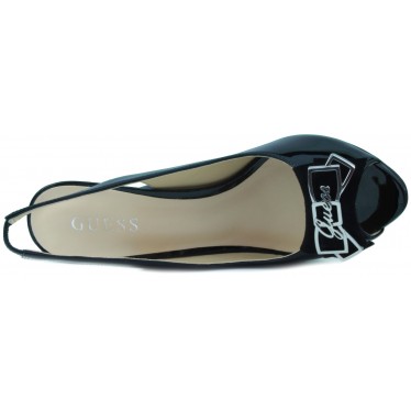 GUESS ZAPATO TALON ABIERTO MUJER  NEGRO