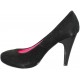 PEPE JEANS HI HEEL COURT SHOE  NEGRO