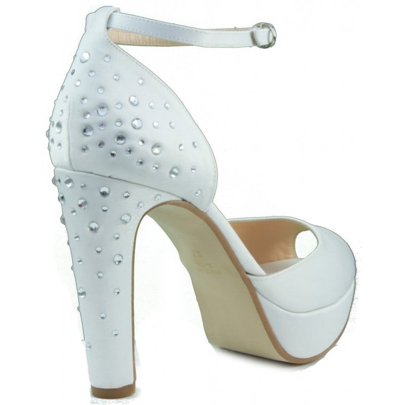ANGEL ALARCÓN ZAPATOS NOVIA BLANCO