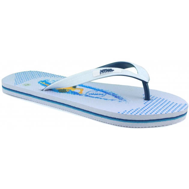 MUSTANG CHANCLAS PLAYA HOMBRE BLANCO