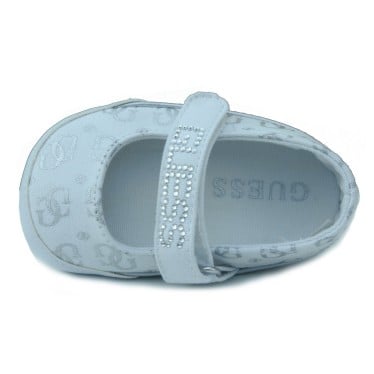 GUESS BAILARINA LONA DE CHICA  BLANCO