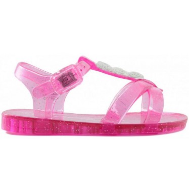 PABLOSKY TRANSPARTENTE AGUA NIÑA SANDALIA  ROSA