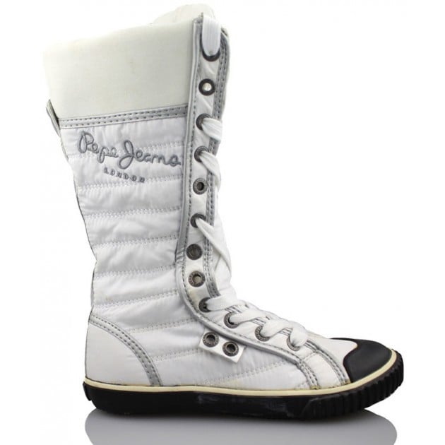 PEPE JEANS GIRL LACE HI BOOT BLANCO