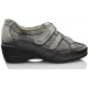 DRUCKER CALZAPEDIC MOCASIN CON VELCRO ANCHO Y COMODO  NEGRO