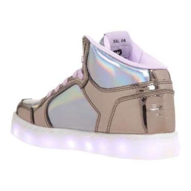 ZAPATILLAS SKECHERS GRIS Y MORADO  GRIS