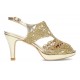 ANGEL ALARCON ZAPATO ELEGANTE  DORADO