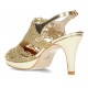 ANGEL ALARCON ZAPATO ELEGANTE  DORADO