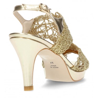 ANGEL ALARCON ZAPATO ELEGANTE  DORADO