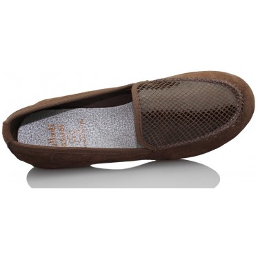 VULLADI SERRAJE NAN MOCASIN COMODO MUJER  MARRON