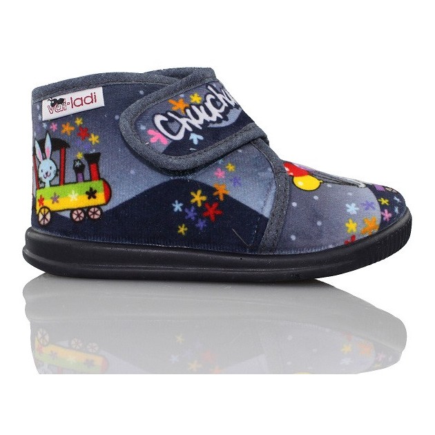 VULLADI ZAPATO BEBE COMODO VELCRO AZUL