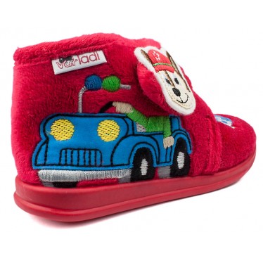 ZAPATILLAS CASA VULLADI NIÑO DOG SQUAD  ROJO