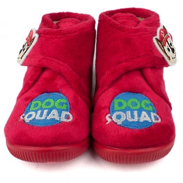 ZAPATILLAS CASA VULLADI NIÑO DOG SQUAD  ROJO