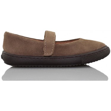 VULLADI BAILARINA CON VELCRO COMODA NIÑA  MARRON