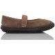 VULLADI BAILARINA CON VELCRO COMODA NIÑA  MARRON
