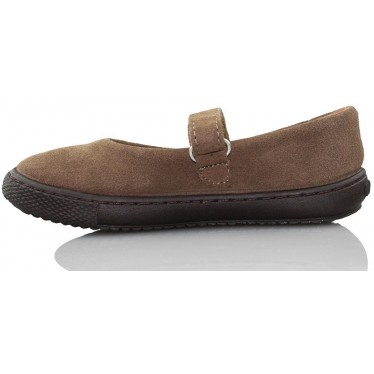 VULLADI BAILARINA CON VELCRO COMODA NIÑA  MARRON