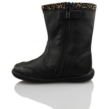 PABLOSKY BOTIN NIÑA LEOPARDO  NEGRO