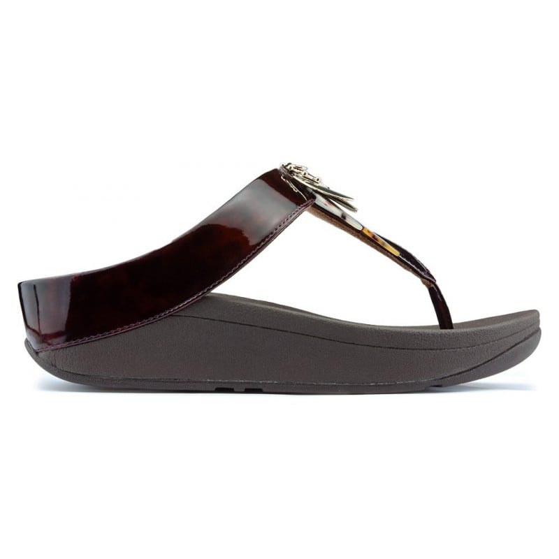 SANDALIAS FITFLOP CONGA DRAGONFLY CHOCOLATE