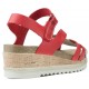 SANDALIAS INTERBIOS FLOWER ROJO