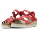 SANDALIAS INTERBIOS FLOWER ROJO