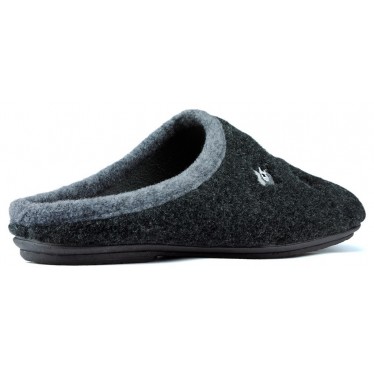 ZAPATILLAS DE CASA VULLADI MUTON EL CAMALEON NEGRO