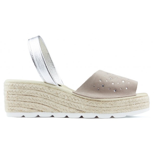 SANDALIAS CON CUÑA ARANTXA SERRAJE COMODAS NIQUEL SANDALIAS CON CUÑA ARANTXA SERRAJE COMODAS NIQUEL