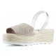 SANDALIAS CON CUÑA ARANTXA SERRAJE COMODAS NIQUEL