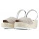 SANDALIAS CON CUÑA ARANTXA SERRAJE COMODAS NIQUEL