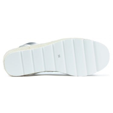 SANDALIAS CON CUÑA ARANTXA SERRAJE COMODAS NIQUEL
