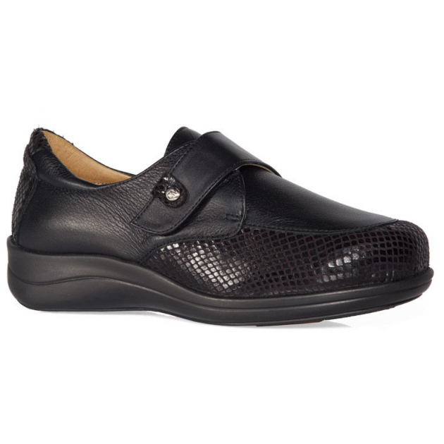 ZAPATOS CALZAMEDI TEXTURE STRETCH W 0644 NEGRO