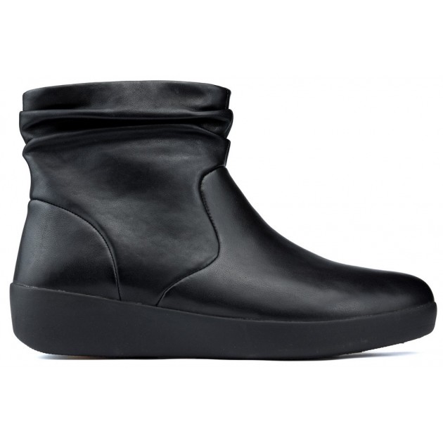 BOTINES FITFLOP SKATEBOOTIE LEATHER BLACK BOTINES FITFLOP SKATEBOOTIE LEATHER BLACK